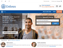 Tablet Screenshot of enforex.com